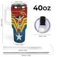 thumbnail image 2 of Wonder Woman Car Cup with Handle Straw Lid Stainless Steel Double Wall Vacuum Coffee Mug Large Capacity Tumbler 40oz for Man Woman, 2 of 8