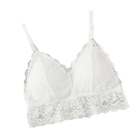 

SHerrylily Women s Spaghetti Strap V-Neck Lace Bra