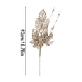 thumbnail image 3 of Kbndieu Christmas Tree Decorations Rose Gold Glitter Floral Ornaments Christmas Tree Picks Ornaments, 3 of 6