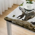 thumbnail image 5 of WYYP Bear Cub Woods Square Tablecloth Full Width Single-Sided Printing 100% Polyester Fiber 52*52, 5 of 8