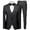 GY2, variant on sususu Men Suit Jacket Blazer,Black Suits for Men,Classic Slim Fit Vest and Trousers Set formal Wear for Wedding Banquet Business Events and Attire