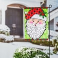 thumbnail image 2 of Santa Claus with Holly Garden Applique Flag, 2 of 2