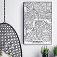 thumbnail image 3 of Londres, Nueva York, París, lienzo, pintura de pared, mapa de la ciudad del mundo, póster, imagen al óleo abstracta en blanco y negro, dibujo al óleo sin marco Eigraketly JJ11728-06, 3 of 6