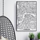 thumbnail image 3 of Londres, Nueva York, París, lienzo, pintura de pared, mapa de la ciudad del mundo, póster, imagen al óleo abstracta en blanco y negro, dibujo al óleo sin marco Eigraketly JJ11728-06, 3 of 6
