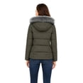 thumbnail image 5 of Heting Women's Winter Coat Puffer Jacket Quilted Warm Overcoat with Removable Hood Army Green 2XL, 5 of 9