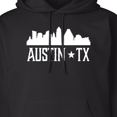 thumbnail image 3 of Inktastic Austin Texas Skyline Silhouette Tx City Adult Hoodie Sweatshirt, 3 of 4