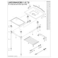 thumbnail image 3 of Kingston Brass LMS30MASQB8 Pemberton 30" Carrara Marble Console Sink with Acrylic Legs and Shelf (8-Inch, 3-Hole), Carrara Marble White/Brushed Nickel, 3 of 4