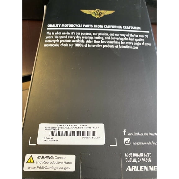 BRAND NEW ARLEN NESS 07-960 - ARLEN NESS Foot Pegs