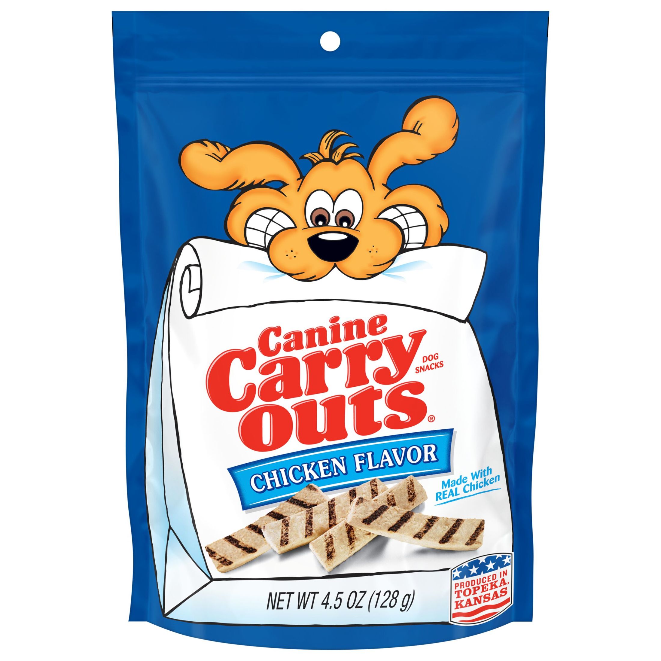 Canine Carry Outs Chicken Flavor Dog Treats, 4.5oz Bag