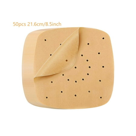 

Disposable Unbleached Air Fryer Liner Air Fryer Parchment Perforated Air Fryer Accessories Baking Dishes 0151