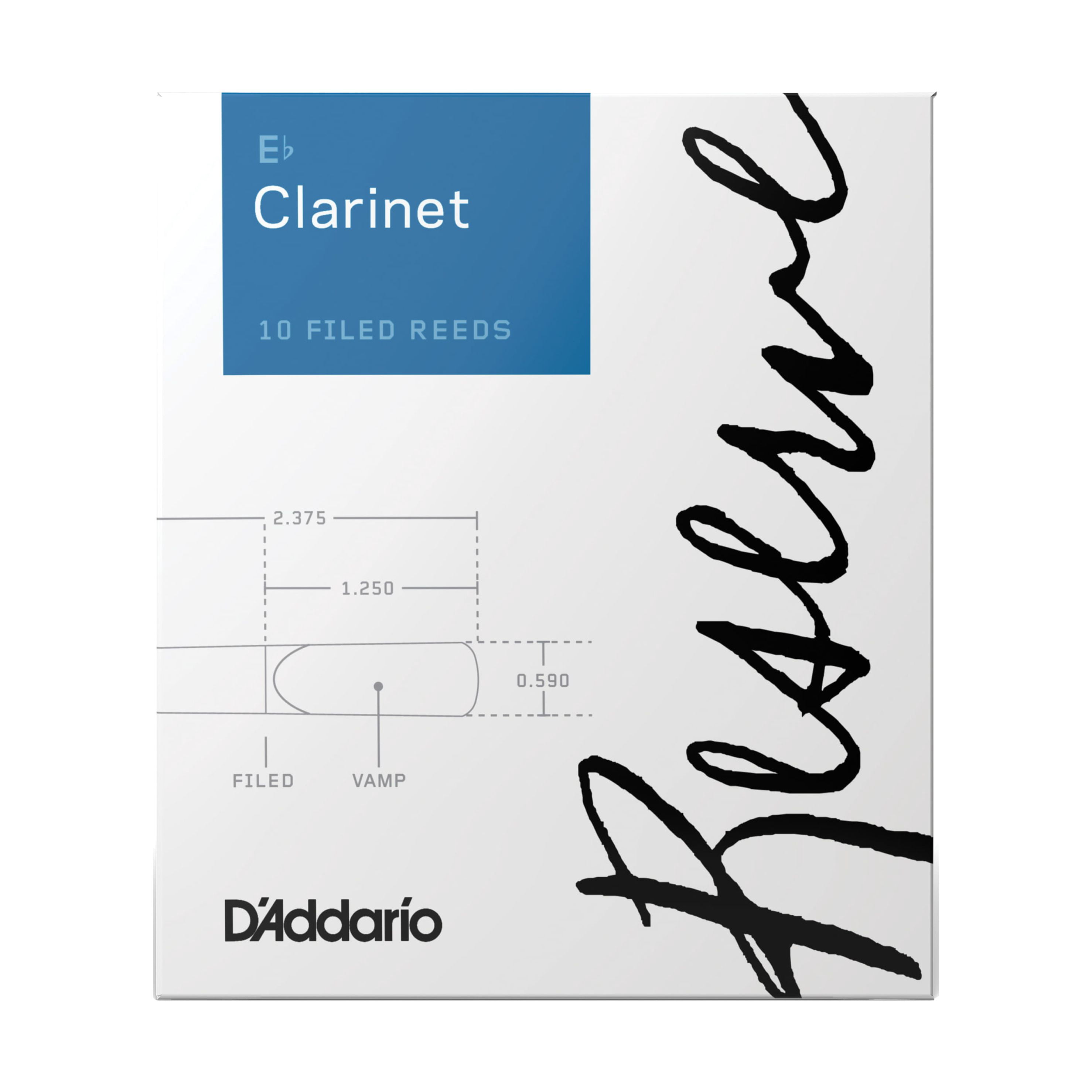 Reserve Eb Clarinet Reeds - Box of 10 - Strength 2.5