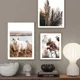 thumbnail image 5 of Póster nórdico con hojas de palma, hierba, oveja, ciervo, alpaca, calabaza, bicicleta, arte de pared, impresión en lienzo, pintura, imágenes de otoño para decoración de sala de estar, 5 of 5