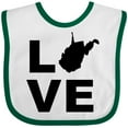 thumbnail image 3 of Inktastic Love West Virginia Boys or Girls Baby Bib, 3 of 4