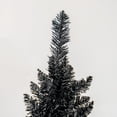 thumbnail image 3 of GVN Christmas Tree, Modern Christmas Tree,8ft Unlit Pencil Artificial Christmas Tree with Realistic Branches and 618 Tips, Plastic Base, Black, 3 of 6