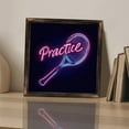 thumbnail image 3 of Tennis Racket Neon Wooden Sign Wall Plaque - Vintage Art Decoration, Wall Decoration - Ideal Gift For Home Decoration, Living Room, Bathroom, Bedroom, Garden, Dining, Bar, Cafe, Festival Party Deco, 3 of 7