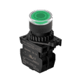 thumbnail image 1 of S2PR-P3GAL Autonics Illuminated Push Button (Non-Flush), ø22/25, Green, Normal Open, LED 100-220VAC,S2PR-P3G /w SA-CA, SA-LAG, 1 of 1