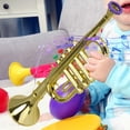 thumbnail image 4 of Trumpet Toy Wind Instrument Musical Skill Cultivation Lightweight Portable Smooth Edges Early Music Education Tool for Home Practice School Concert Festival Performance Interactive Play Gift, 4 of 6