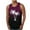 Purple, variant on Runfenguu Cropped Tank Tops Racerback Tank Tops Men'S Fashion Casual Summer Loose Waistcoat Print Sport Round-Neck Tank Features Ruffle Tank Top