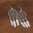 thumbnail image 2 of Opolski Women Fashion Bohemian Dream Catcher Drop Dangle Earring Christmas Gift Jewelry, 2 of 6