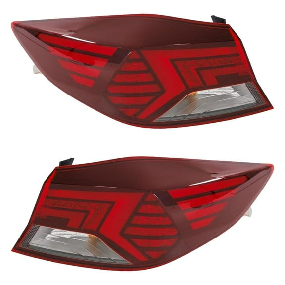 New Pair of Tail Lights Compatible With Hyundai Elantra 1.6L 2.0L 2019 2020 By Part Numbers HY2804165 92401-F2610 92402-F2610 HY2805165 762405-42395-1 762405-42396-8