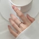 thumbnail image 5 of Anillo con línea en espiral, temperamental, para niña, varios anillos de joyería, 5 of 7