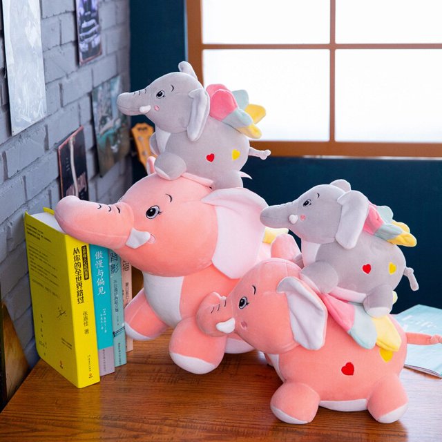 Fashion Animal Plush Elephant Doll Stuffed Elephant Plush Soft Pillow Kid Toy Children Room Bed Decoration Toy Gift heqiyong toy