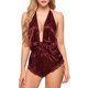 thumbnail image 1 of Conjunto de lencería Body ropa de dormir sin espalda Teddy One Piece Lace Trim Satin Babydoll Sex Clothes FLhrweasw Para estrenar, 1 of 2