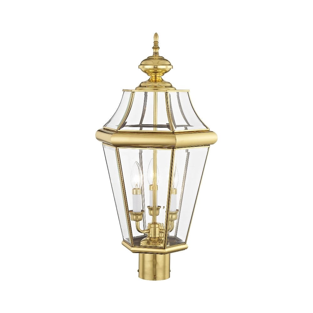 Livex Lighting Georgetown 3 Light Outdoor Post Lantern
