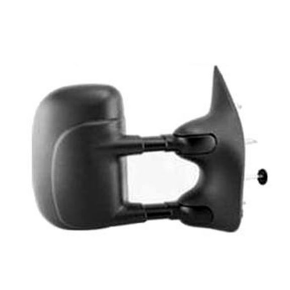 New Aftermarket  Passenger Side Right Telescoping Manual Door Mirror, Dual Glass Included fits 2003-2014 Ford E-150