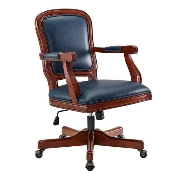 Linon Home Decor Products Willa Blue Office Chair - Walmart.com