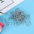 thumbnail image 2 of 100pcs Christmas Ornament Hooks Christmas Tree S-Hooks Ornament Hanger Hanging Hook for Christmas Tree Multi-Purpose Metal Hooks (White), 2 of 3