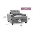 thumbnail image 2 of Glory Furniture Sandridge Microsuede Chair in Gray, 2 of 6