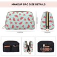 thumbnail image 5 of Picia Watermelon Print Leather Makeup Bag Make Up Bag Travel Toiletry Bag for Her Girlfriend Teacher Teen Girl Gifts, 5 of 8