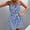Light Blue, variant on Daiosportswear Women'S V Neck Spaghetti Belted Romper Striped Sleeveless Short Jumpsuit,Shorts for Women