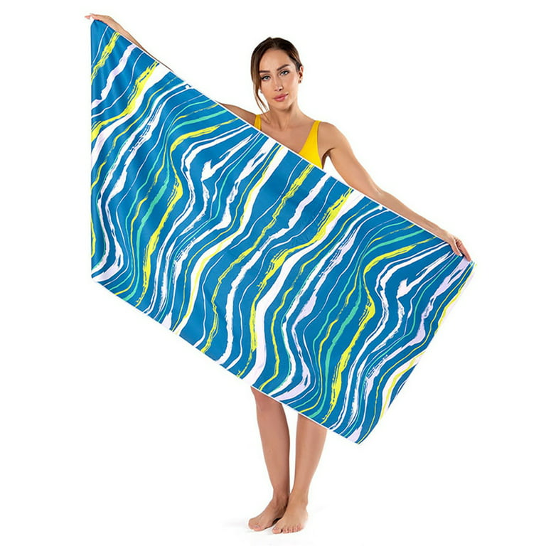 SYOURSELF Microfiber Beach Towel for Travel, Quick Dry Beach Towels,Extra  Large,Super Absorbent,Lightweight Sand Free Towel for Pool,Swim,Water