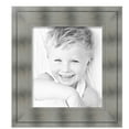 thumbnail image 2 of ArtToFrames 14" x 16" Platinum Ridge Brushed Slvr Picture Frame, 14x16 inch Silver Wood Poster Frame (WOM-5249),  Pack, 2 of 6