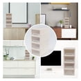 thumbnail image 4 of 4 Pack Plastic Desktop Chest of Drawers, 6 Quart Plastic Storage Drawers Organizing Bins, 4 of 7