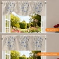 thumbnail image 5 of Blue Daisy Tie Up Valance Curtains for Windows, Kitchen Curtains Window Treatments, Farmhouse Country Botanical Flowers Blossom Short Window Shades Valances for Bedroom Bathroom Cafe 54"x18", 5 of 8