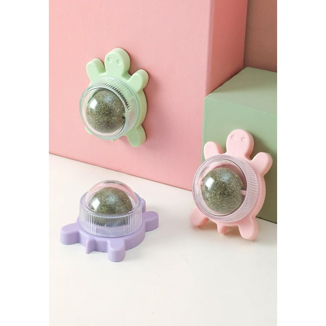 3 Pack of Catnip Balls Toys for Cats Wall Teeth Cleaning Cat Toy
