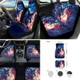 thumbnail image 2 of Jeiento Wolf 17 Pcs Seat Cover Full Sets, Front Rear Covers, Floor Mats, Galaxy Sky Steering Wheel Cover, Armrest Pad, Seat Belt Pads, Coaster - Universal Fit Car Interior Accessories, 2 of 8