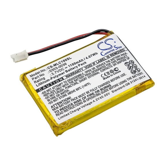 1100mAh Minelab 0303-0036 Battery for CTX 3030 WM-10