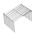 thumbnail image 3 of Luzkey Dish Drying Rack,Dish Drainer,Stainless Steel Folding Stable Single Tier Easy to Clean Portable Kitchen Organizer,Dish Holder L, 3 of 8