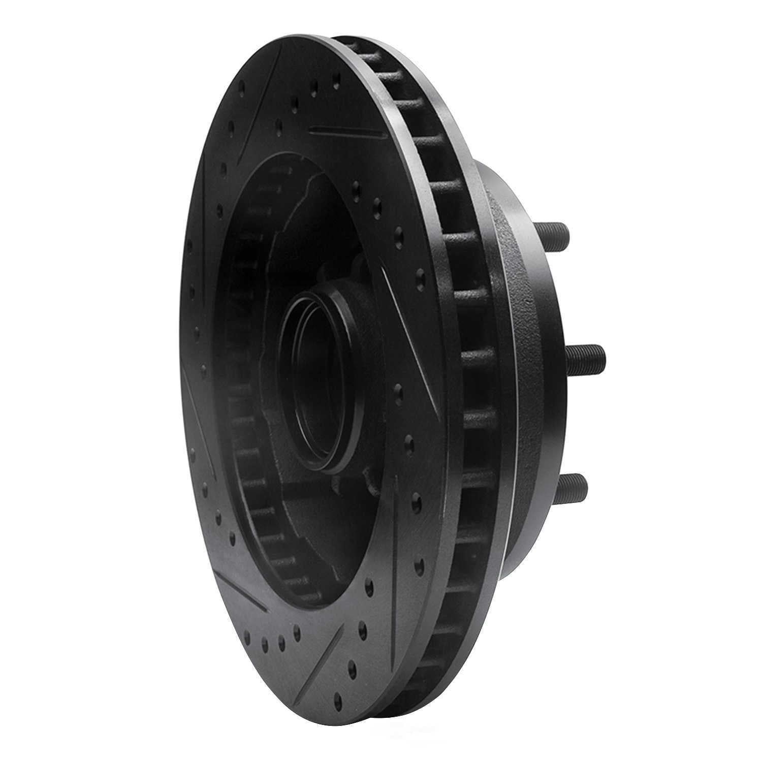 Dynamic Friction Company 633-48004R DFC Brake Rotor - Drilled And Slotted - Black