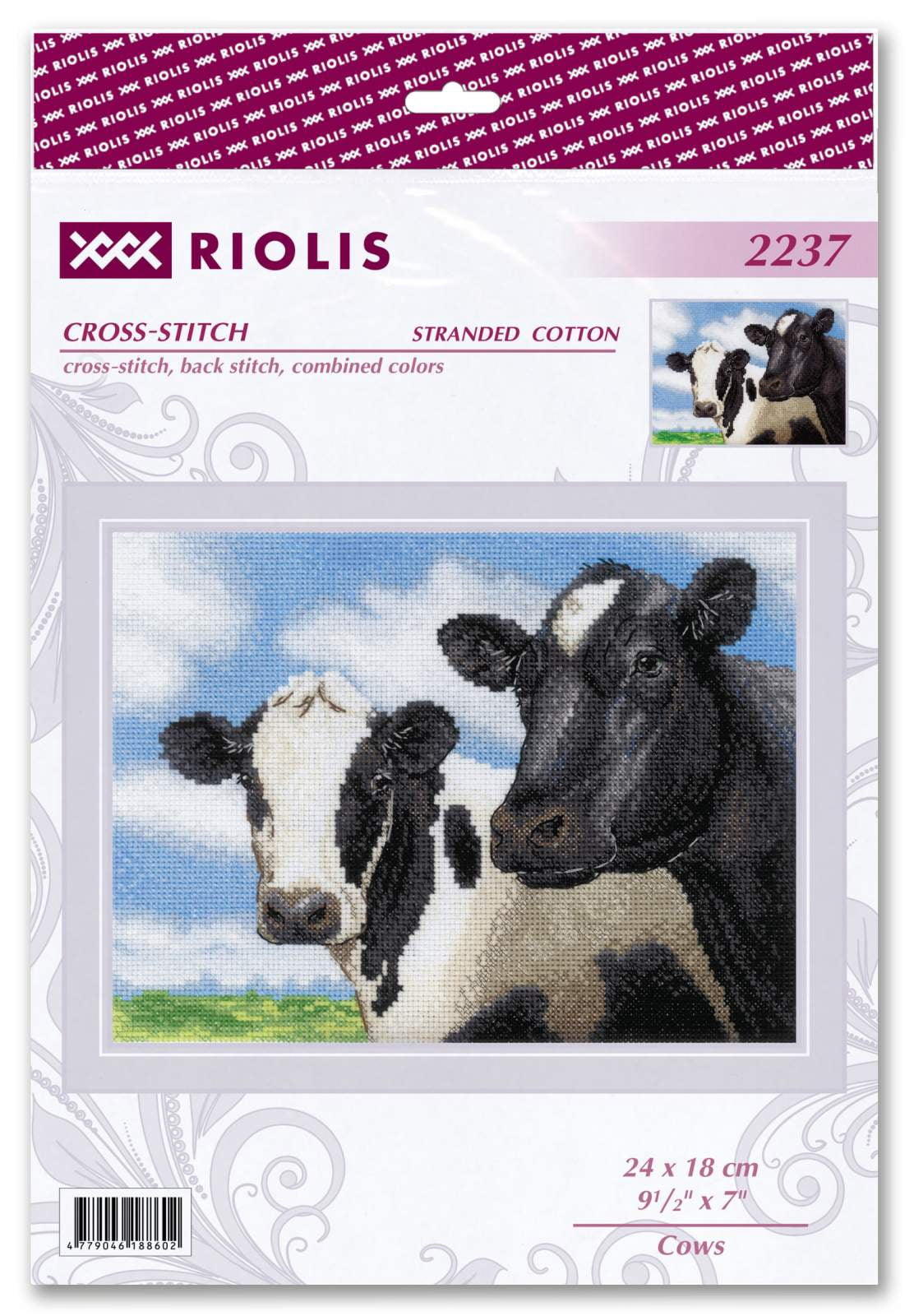 RIOLIS Counted Cross Stitch Kit 9.5"X7"-Cows
