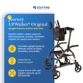 thumbnail image 2 of LifeWalker UPWalker Large Original Upright Rollator Walker w/ Seat for Seniors, 2 of 5