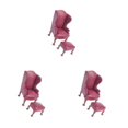 thumbnail image 2 of relayinert Réaliste Échelle 1:12 Fauteuil Élégant Canapé Mobilier Rouge Canapé Simple 3 Pcs, 2 of 6