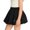 Black., variant on Girls and Toddler Casual Skirts,Elaist Waisted Mini Skirt,Kids 3-15 Years Summer Solid Dance Style Skort Flared Lined Skort