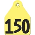 thumbnail image 1 of Agritags AgriLabs Maxi Numbered AgriTags 126-150 Yellow, 1 Count, 1 of 1