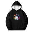 thumbnail image 3 of DJDLJWCJ Teen Girls Halloween Hoodie Loose Fit Long Sleeve Pullover Stretch Soft Casual Tops Black Size 5T, 3 of 10