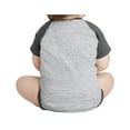 thumbnail image 2 of Yellow Rooster Infant Short Sleeve Baseball Fine Jersey Bodysuit Black/White 6M, 2 of 5